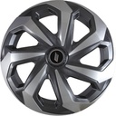 TAPA LLANTA 1402  SPIDER GRAPHITE SILVER ARO 14" Elitte