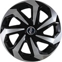 TAPA LLANTA 1404 SPIDER BLACK SILVER ARO 14" Elitte