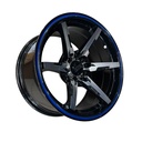 LLANTA ES662 15X8 10 10/100/114.3 73,1 BLACK MACHINED FACE+BULE LINE